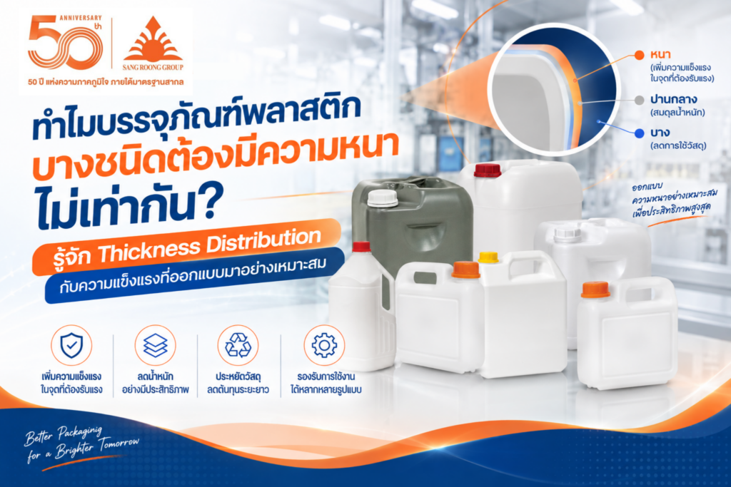 ทำไมบรรจุภัณฑ์พลาสติกบางชนิดต้องมีความหนาไม่เท่ากัน